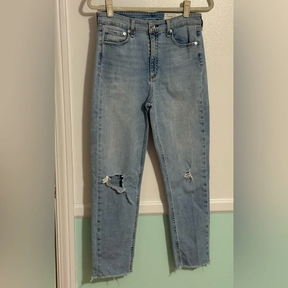 Rag & bone Light wash High Rise Women Jeans - Picture 4 of 5